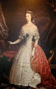 unknow artist Portrait of Empress Elisabeth of Austria-Hungary oil painting on canvas